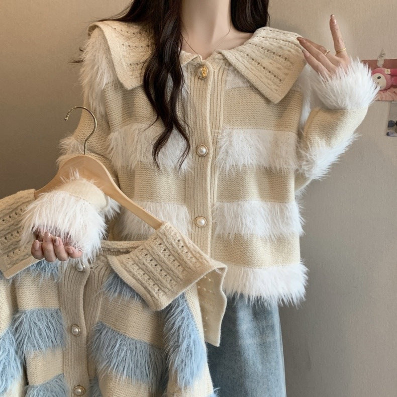 Mink Fur Sweater Coat for Women - Autumn and Winter Collection