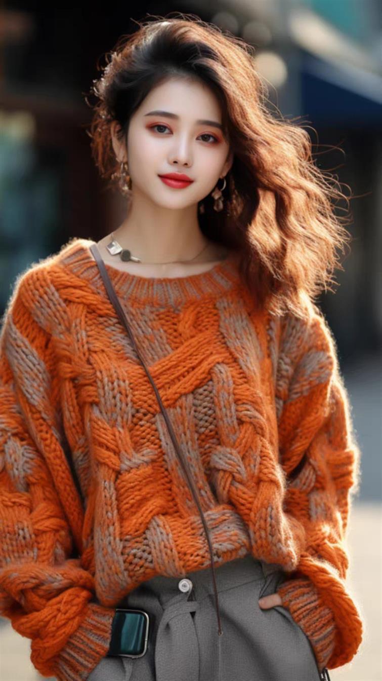 Loose Top Temperament Sweater for a Relaxed Fall and Winter Look