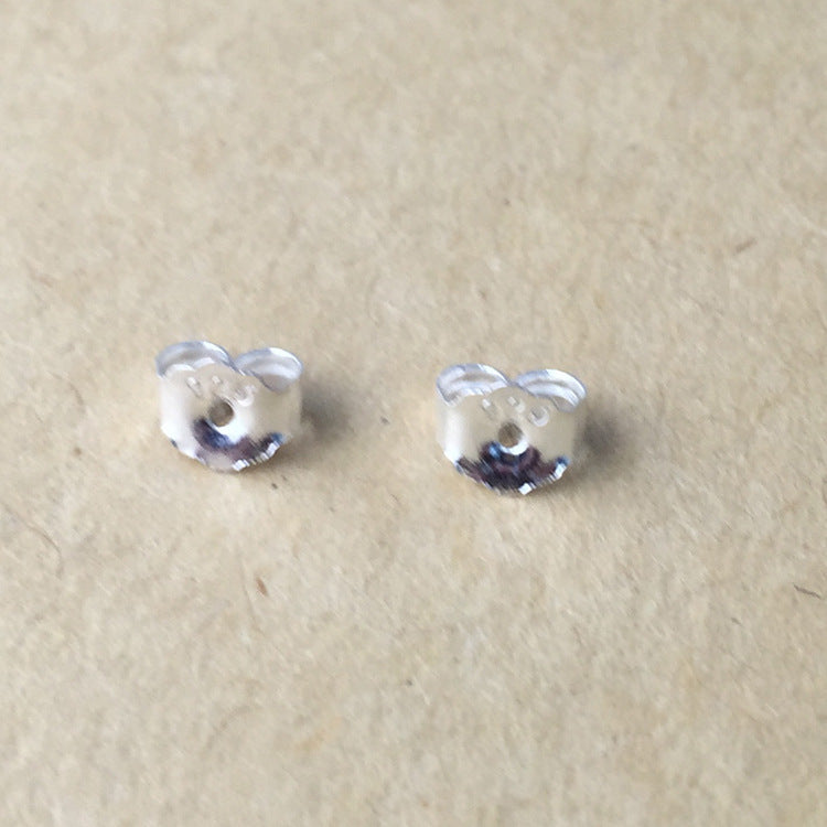 925 Sterling Silver Butterfly Stud Earrings with Small Zircon