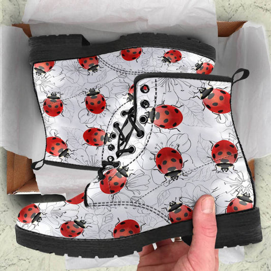 Digital Printing Women's High-top Motorcycle Boots