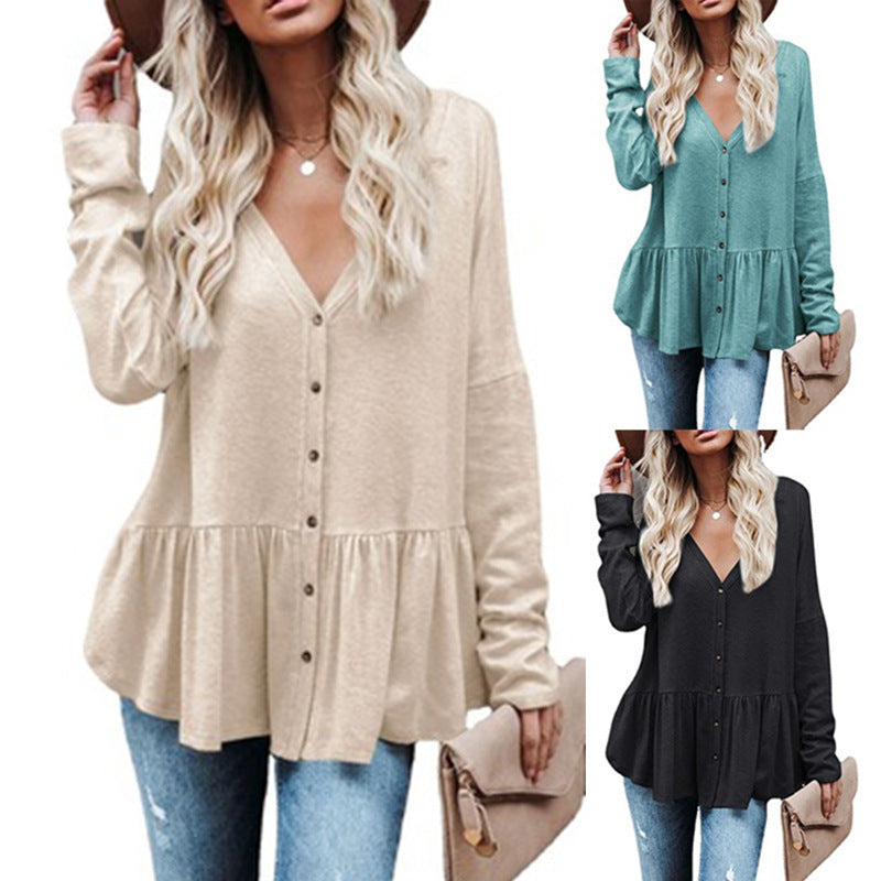 Knit Cardigan Long Sleeve Slit Casual Loose