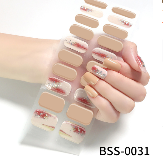 Gel Nail Stickers European And American Semi-curing