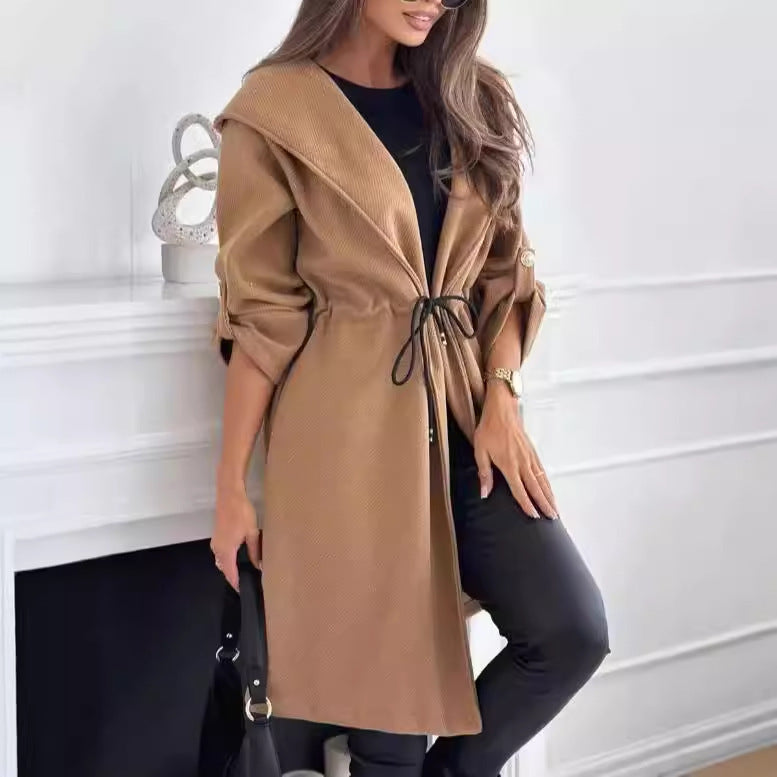 Women's Casual Long Sleeve Coat for Fall and Winter