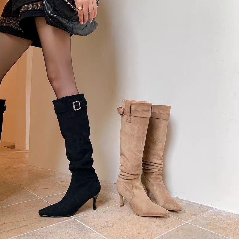 Women's Slimming High Leg Pile Style Boots