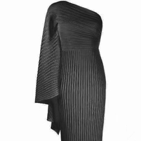 Irregular Bevel High Waist Dress