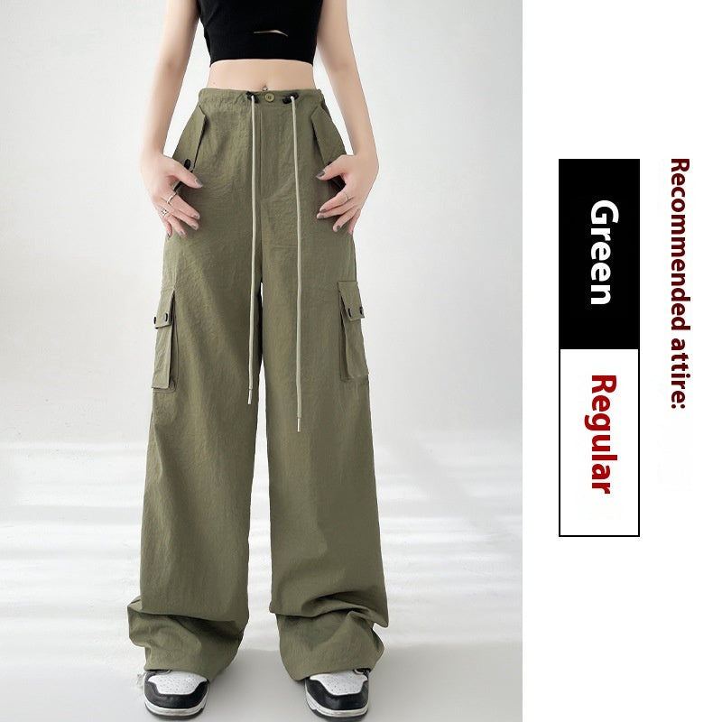 Women's High-Waist Casual Sports Wide-Leg Pants – Comfortable and Stylish Fit