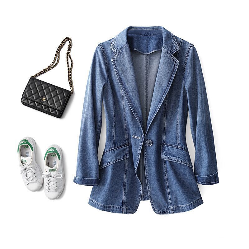 Denim Suit Jacket For Women Spring And Autumn New