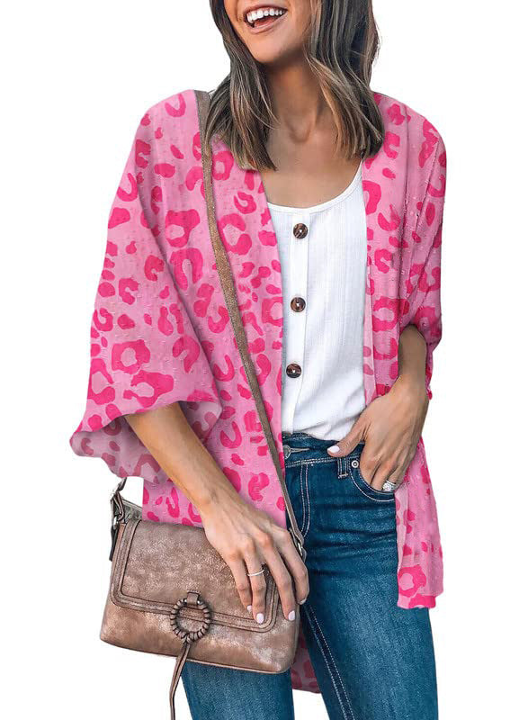 Women's Top: Fashionable Flower Print Shirt Jacket