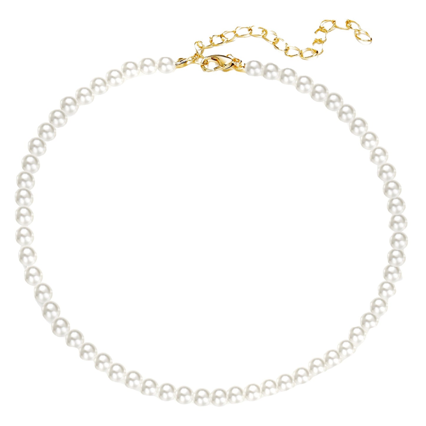 Simple Pearl Necklace Clavicle