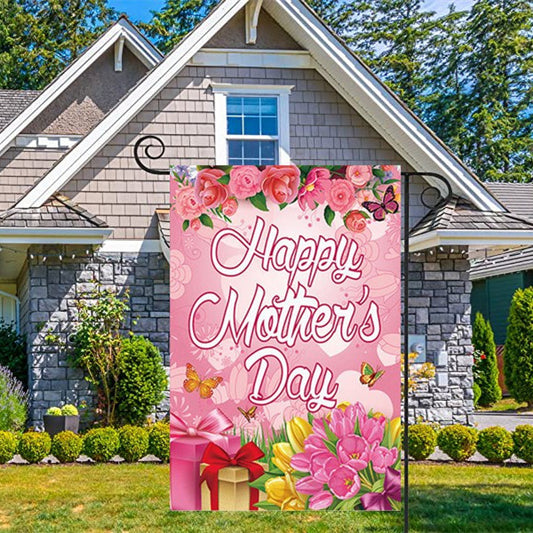 Mother's Day Garden Flag Holiday Party Decoration Garden Sign Ornaments