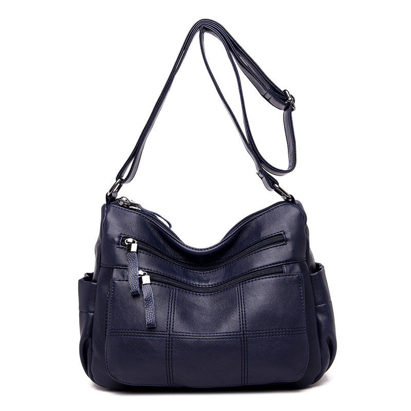 Shoulder-Style Soft Leather Mother Bag for Women
