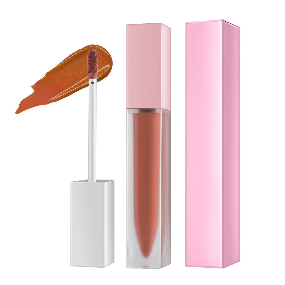 Lip Honey Matte Lipstick Glossy Clear Frosted Square Tube