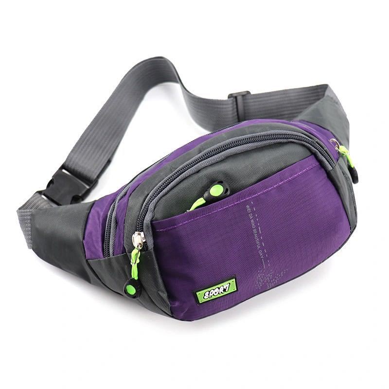 Men And Women Large Capacity Nylon Waterproof Waist Bag