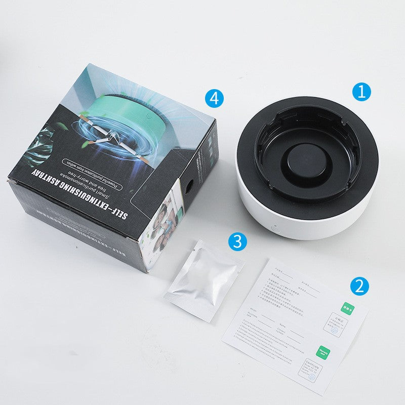 ntelligent Second-Hand Smoke Removal Ashtray Air Purifier