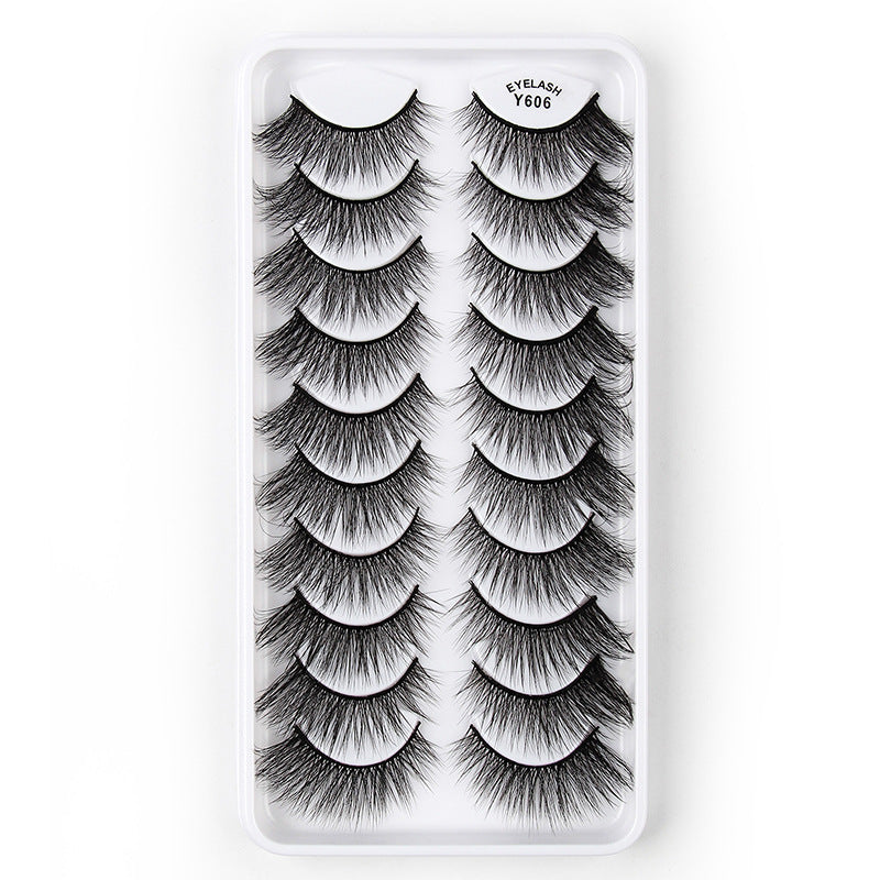 3D Imitation Mink Hair Natural Length False Eyelashes Three-dimensional