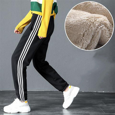 Women's plus fleece padded sweatpants