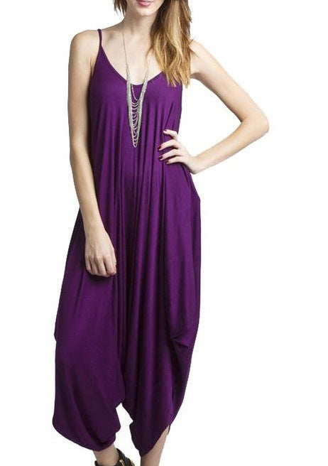 Halter Neck Jumpsuit with Wide-Leg Pants for an Alluring Look