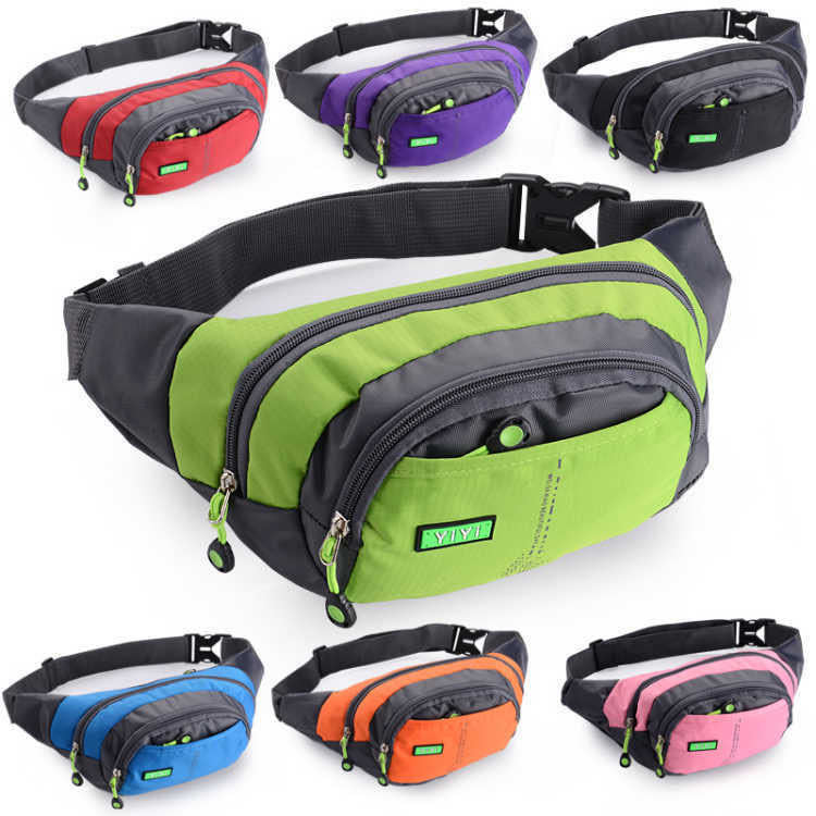 Men And Women Large Capacity Nylon Waterproof Waist Bag