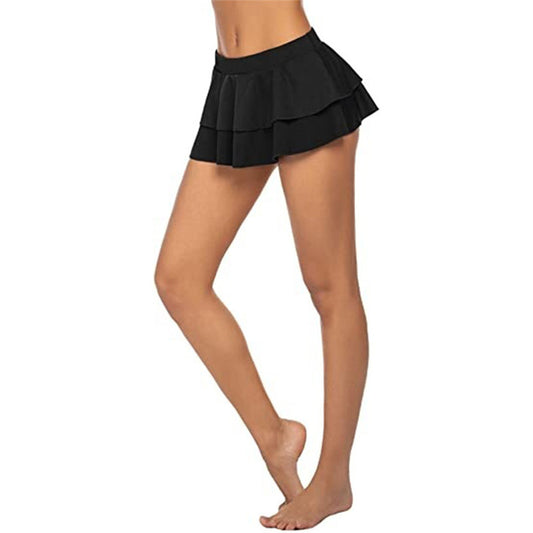 Women's Fashion Casual Pleated Short Skirt