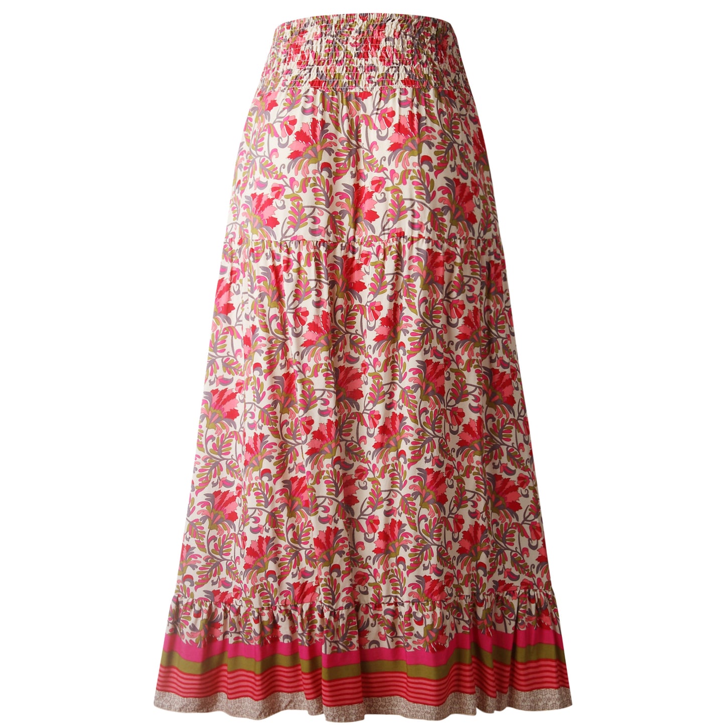 Irregular high waist women's long skirt