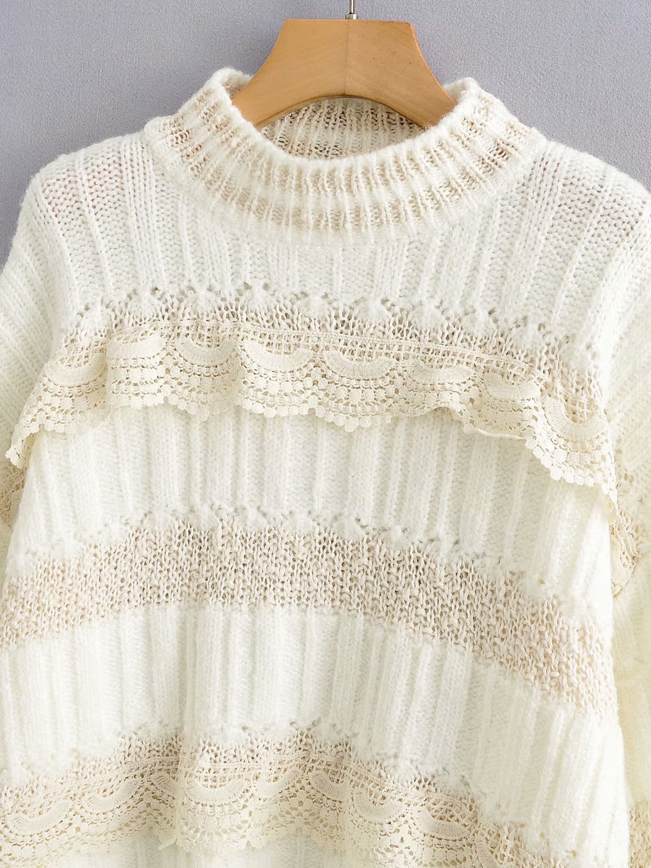 Lace women's sweater