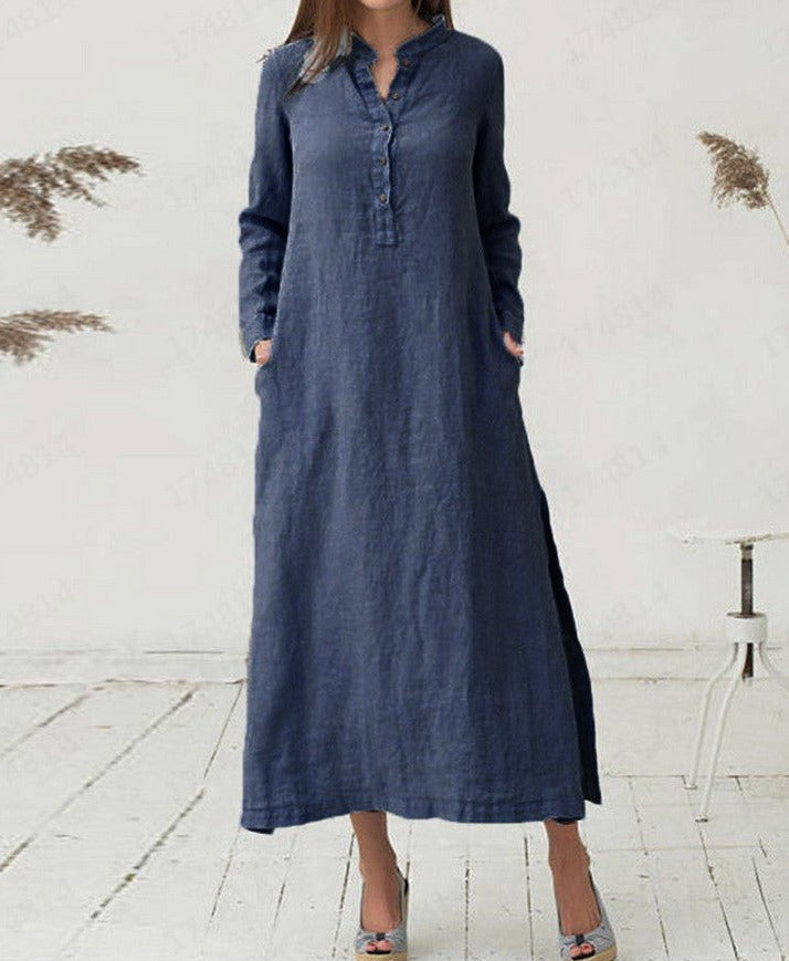 Women Long sleeve shirt dress