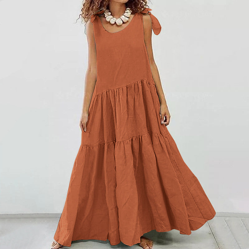 Sling Bohemian Casual Dress With Large Swing