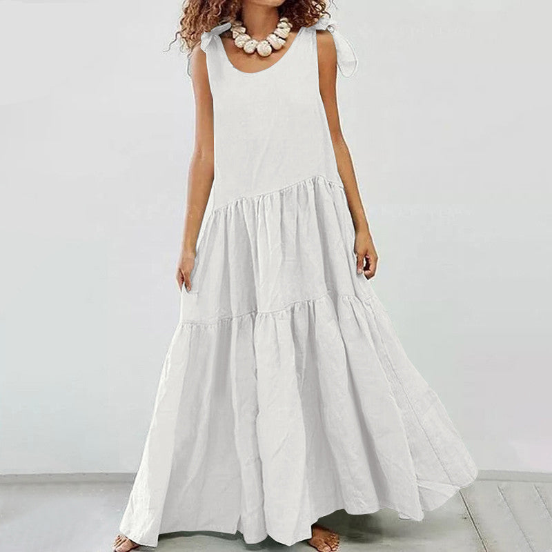 Sling Bohemian Casual Dress With Large Swing