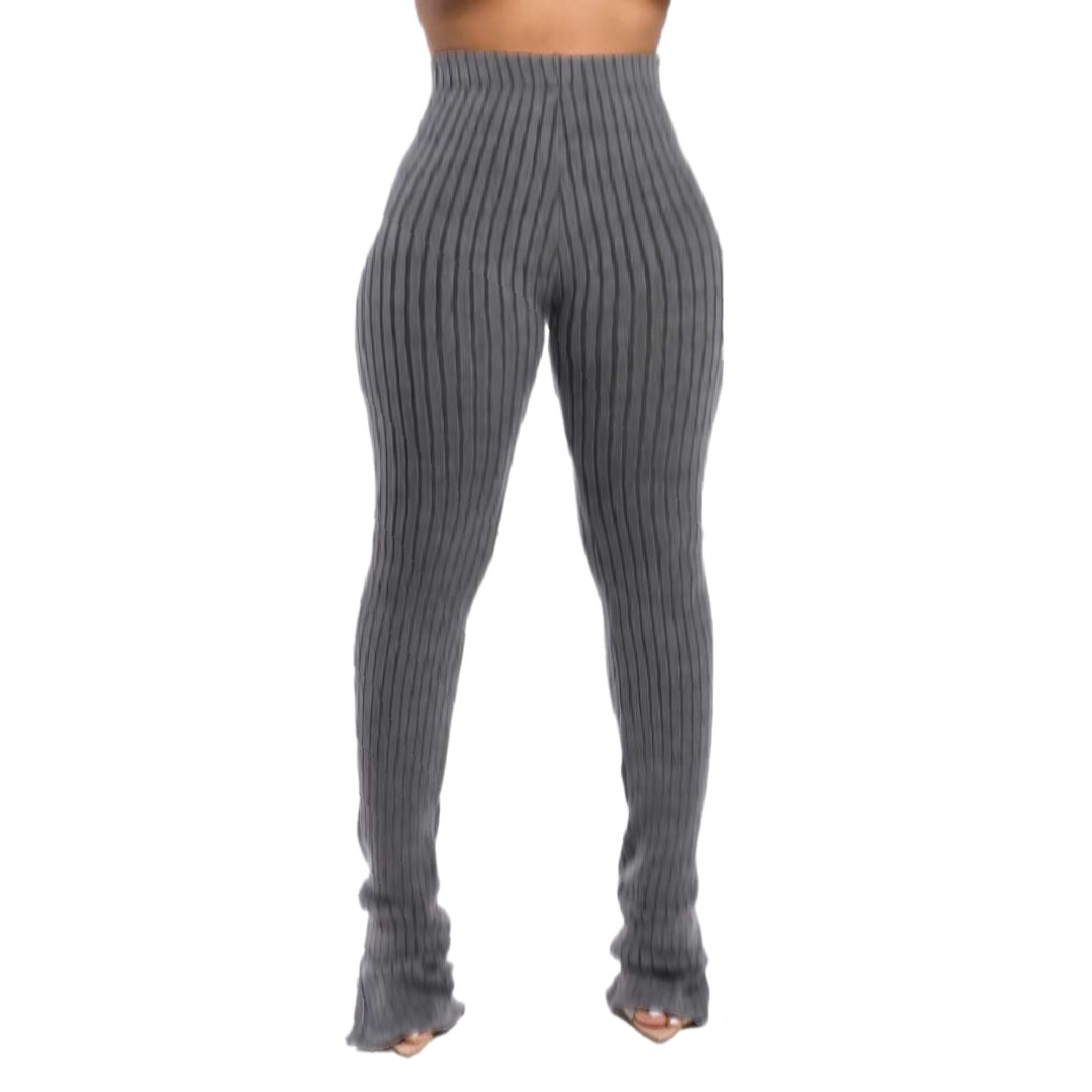 HAOYUAN Sexy Knitted Stacked Leggings Fall Clothes
