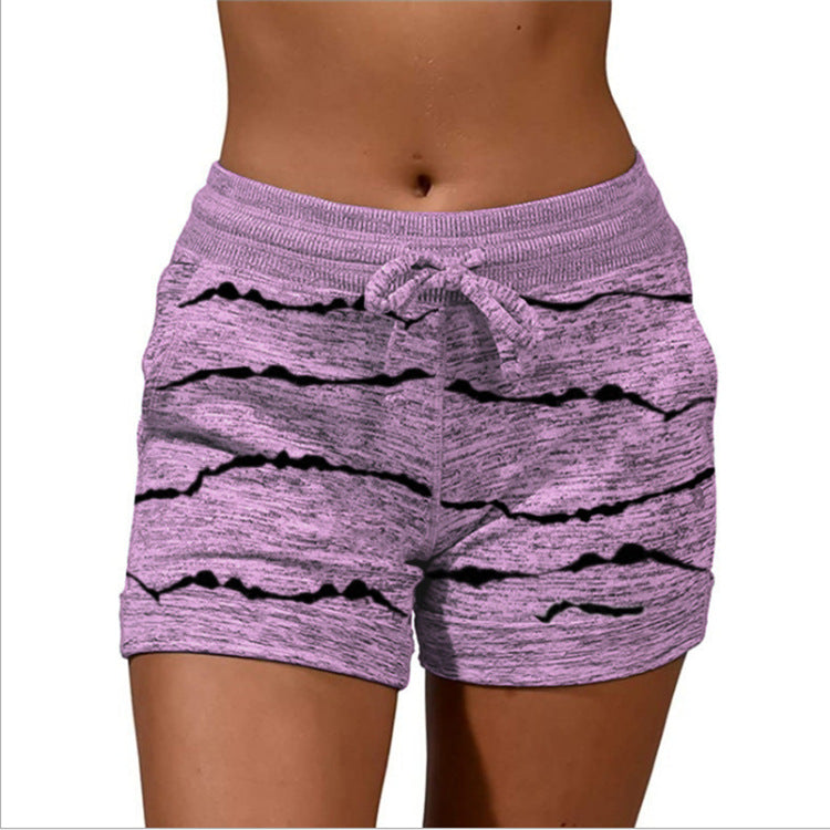 Casual Sports Waist Elastic Women's Shorts