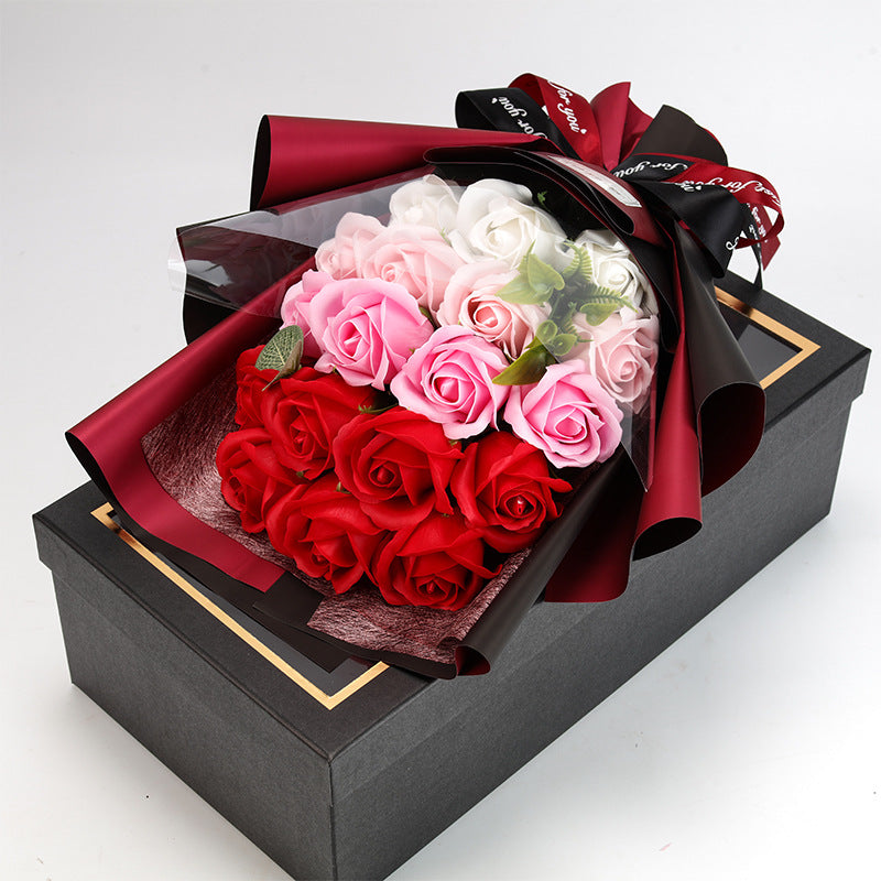 Mother's Day Gift 18 Rose Soap Bouquet Gift Box