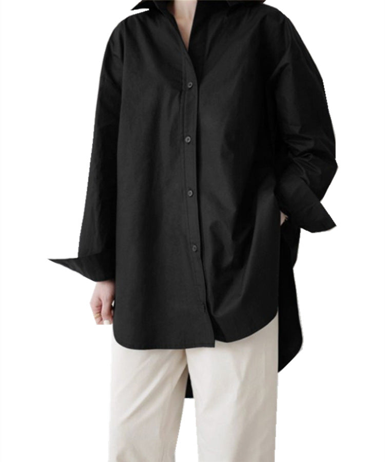 Irregular Long-Sleeved Loose Casual Shirt