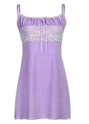 Purple Suspender Skirt with Girlish Style, Lace Waist, and a Flattering Waist Design for Women