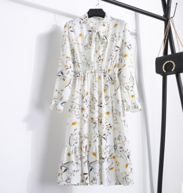 Floral Chiffon Dress for Women