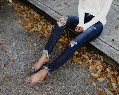 Streamlined and Fitted Bamboo Pencil Jeans