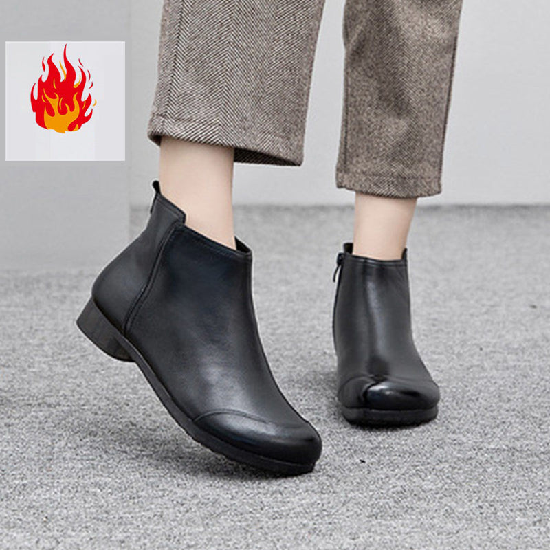 Fall/Winter Ankle Boots for Women: Stylish Low-Heel Shoes