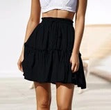 Pleated Flounce Skirt for Women