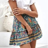 Pleated Flounce Skirt for Women