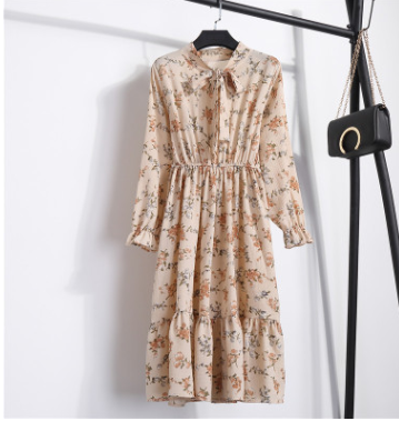 Floral Chiffon Dress for Women