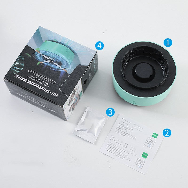 ntelligent Second-Hand Smoke Removal Ashtray Air Purifier