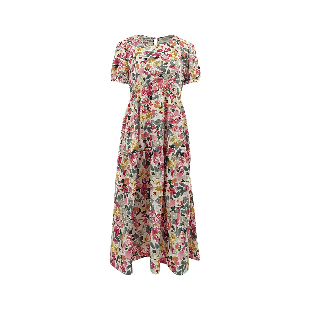 Popular Bohemian Style Dress Long Princess Sleeves and Floral Dress