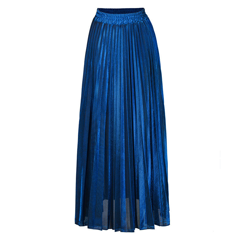 Women's Solid Color Polyester Skirt