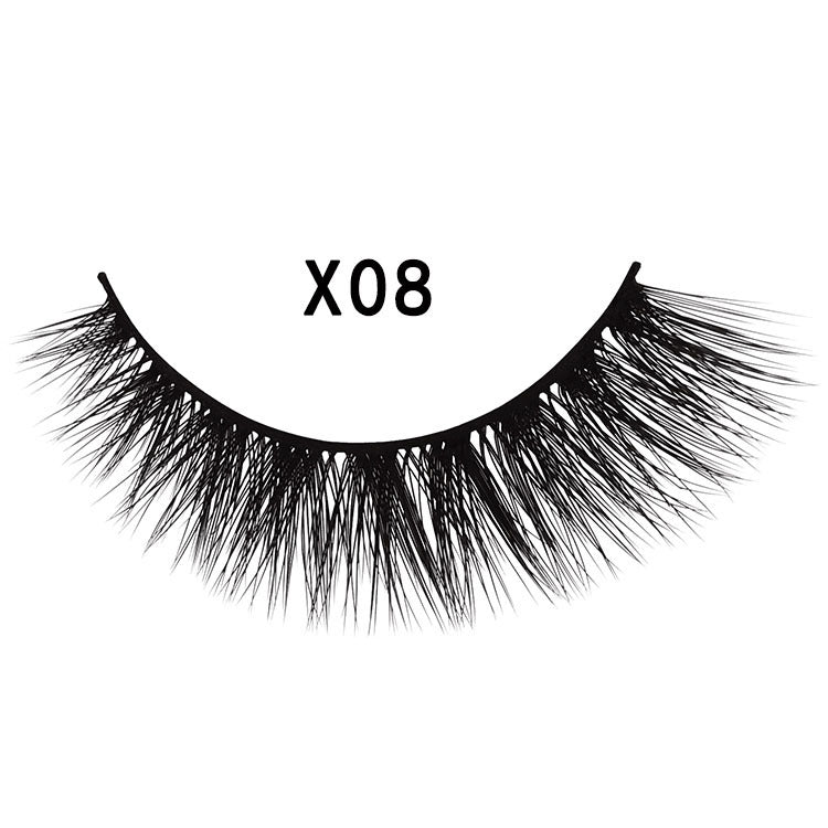 3D Mink Hair Natural Cross Eyelashes 3 Pairs