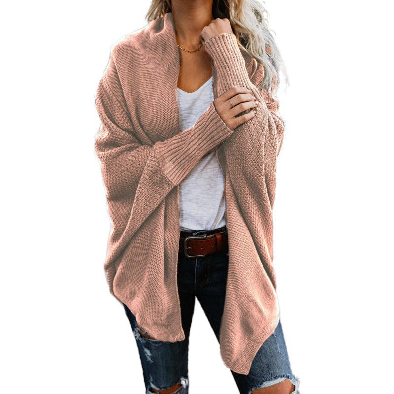 Sweater cardigan large women's coat
