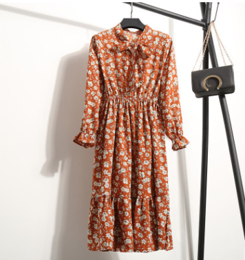 Floral Chiffon Dress for Women