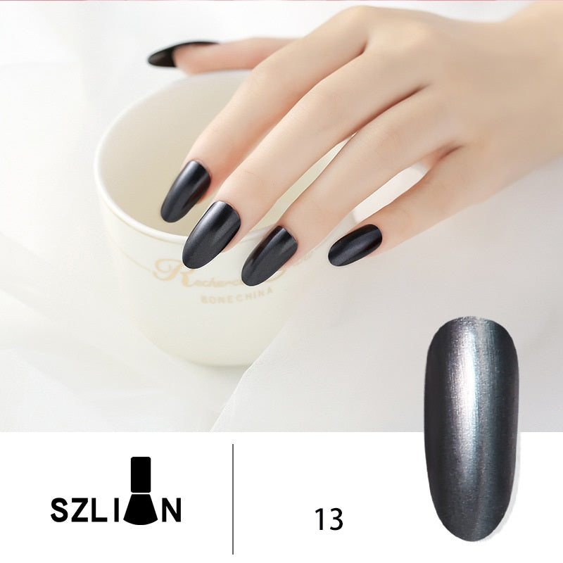 Metallic Silver Lasting Non-Peelable Mirror Nail Polish