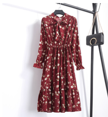 Floral Chiffon Dress for Women