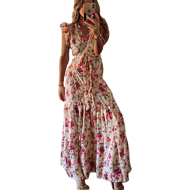 Printed Lace Women's Dress