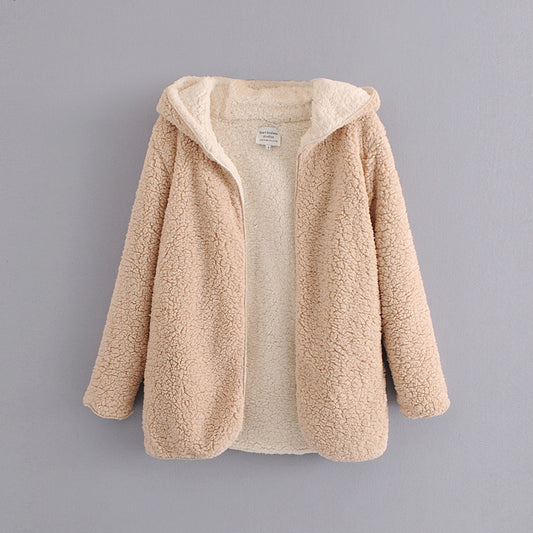 Women's Fashionable Terry Double-Sided Lazy Coat