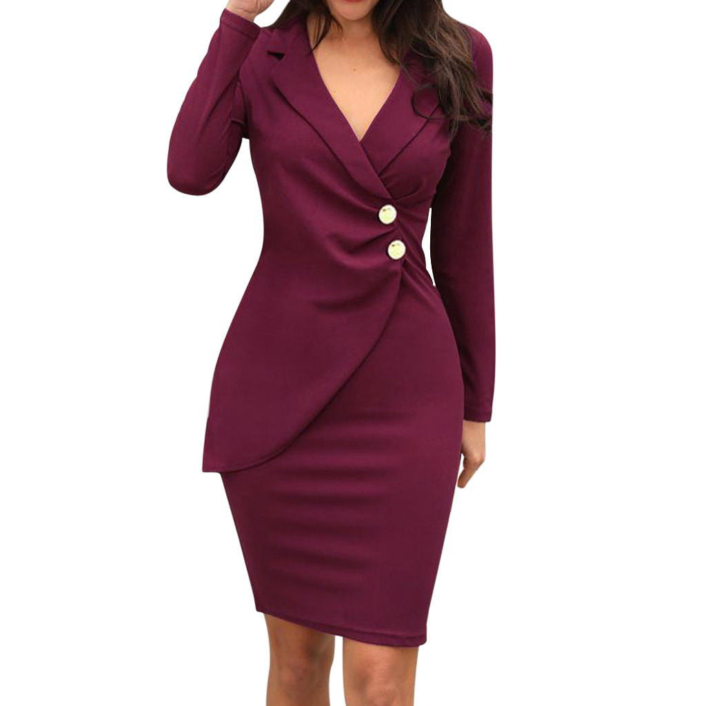 Office Style with a Pack Hip Casual Work Dress